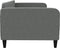 vidaXL - Slaapbank - 90x190 - cm - stof - donkergrijs