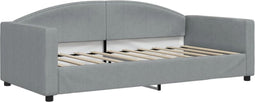 vidaXL - Slaapbank - 90x190 - cm - stof - lichtgrijs