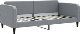 vidaXL - Slaapbank - 90x190 - cm - stof - lichtgrijs