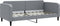 vidaXL - Slaapbank - 90x190 - cm - stof - lichtgrijs