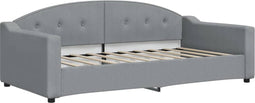 vidaXL - Slaapbank - 90x190 - cm - stof - lichtgrijs