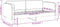 vidaXL - Slaapbank - 90x190 - cm - stof - lichtgrijs