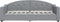 vidaXL - Slaapbank - 90x190 - cm - stof - lichtgrijs