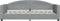vidaXL - Slaapbank - 90x190 - cm - stof - lichtgrijs