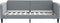 vidaXL - Slaapbank - 90x190 - cm - stof - lichtgrijs
