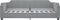 vidaXL - Slaapbank - 90x190 - cm - stof - lichtgrijs