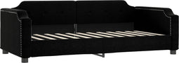 vidaXL - Slaapbank - 90x190 - cm - stof - zwart