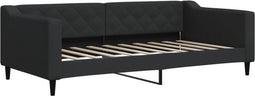 vidaXL - Slaapbank - 90x190 - cm - stof - zwart