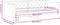 vidaXL - Slaapbank - 90x190 - cm - stof - zwart