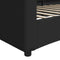 vidaXL - Slaapbank - 90x190 - cm - stof - zwart