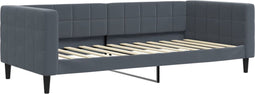vidaXL - Slaapbank - 90x200 - cm - fluweel - donkergrijs
