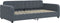vidaXL - Slaapbank - 90x200 - cm - fluweel - donkergrijs