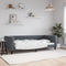 vidaXL - Slaapbank - 90x200 - cm - fluweel - donkergrijs
