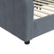 vidaXL - Slaapbank - 90x200 - cm - fluweel - donkergrijs