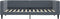vidaXL - Slaapbank - 90x200 - cm - fluweel - donkergrijs