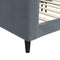 vidaXL - Slaapbank - 90x200 - cm - fluweel - donkergrijs