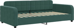 vidaXL - Slaapbank - 90x200 - cm - fluweel - donkergroen