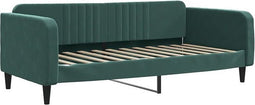 vidaXL - Slaapbank - 90x200 - cm - fluweel - donkergroen