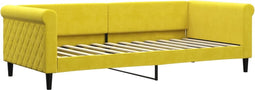 vidaXL - Slaapbank - 90x200 - cm - fluweel - geel