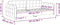 vidaXL - Slaapbank - 90x200 - cm - fluweel - geel
