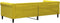 vidaXL - Slaapbank - 90x200 - cm - fluweel - geel