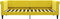 vidaXL - Slaapbank - 90x200 - cm - fluweel - geel