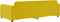 vidaXL - Slaapbank - 90x200 - cm - fluweel - geel