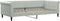 vidaXL - Slaapbank - 90x200 - cm - fluweel - lichtgrijs