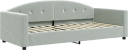 vidaXL - Slaapbank - 90x200 - cm - fluweel - lichtgrijs