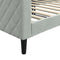 vidaXL - Slaapbank - 90x200 - cm - fluweel - lichtgrijs