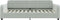 vidaXL - Slaapbank - 90x200 - cm - fluweel - lichtgrijs
