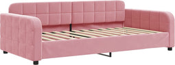vidaXL - Slaapbank - 90x200 - cm - fluweel - roze
