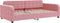 vidaXL - Slaapbank - 90x200 - cm - fluweel - roze