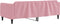vidaXL - Slaapbank - 90x200 - cm - fluweel - roze