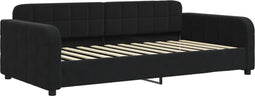 vidaXL - Slaapbank - 90x200 - cm - fluweel - zwart