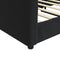 vidaXL - Slaapbank - 90x200 - cm - fluweel - zwart