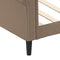 vidaXL - Slaapbank - 90x200 - cm - kunstleer - cappuccinokleurig