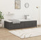 vidaXL - Slaapbank - 90x200 - cm - massief - grenenhout - grijs