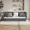 vidaXL - Slaapbank - 90x200 - cm - massief - grenenhout - grijs