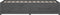 vidaXL - Slaapbank - 90x200 - cm - massief - grenenhout - grijs