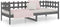 vidaXL - Slaapbank - 90x200 - cm - massief - grenenhout - grijs