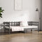 vidaXL - Slaapbank - 90x200 - cm - massief - grenenhout - grijs