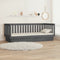 vidaXL - Slaapbank - 90x200 - cm - massief - grenenhout - grijs