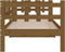 vidaXL - Slaapbank - 90x200 - cm - massief - grenenhout - honingbruin