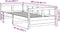 vidaXL - Slaapbank - 90x200 - cm - massief - grenenhout - naturel
