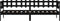 vidaXL - Slaapbank - 90x200 - cm - massief - grenenhout - zwart