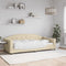 vidaXL - Slaapbank - 90x200 - cm - stof - crèmekleurig