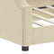 vidaXL - Slaapbank - 90x200 - cm - stof - crèmekleurig