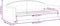 vidaXL - Slaapbank - 90x200 - cm - stof - donkergrijs