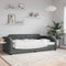 vidaXL - Slaapbank - 90x200 - cm - stof - donkergrijs